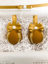 Load image into Gallery viewer, Mustard Baubles - Set Of 2 - A Bauble Affair
