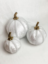 Load image into Gallery viewer, White Pumpkin Decoration - A Bauble Affair
