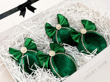 Load image into Gallery viewer, Emerald Green Baubles - Set Of 4 - A Bauble Affair
