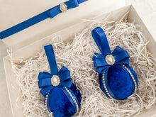 Load image into Gallery viewer, Royal Blue Baubles - Set Of 2 - A Bauble Affair
