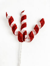 Load image into Gallery viewer, 16” Sparkly Candy Cane Red &amp; White Picks - A Bauble Affair
