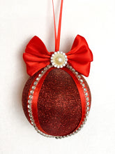 Load image into Gallery viewer, Sparkly Red Baubles - A Bauble Affair
