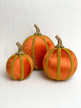 Load image into Gallery viewer, Orange Pumpkin Decoration - A Bauble Affair
