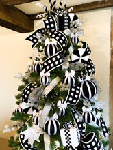 Load image into Gallery viewer, 15&quot; Black &amp; White Lollipop Picks - A Bauble Affair
