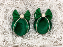 Load image into Gallery viewer, Emerald Green Baubles - Set Of 2 - A Bauble Affair
