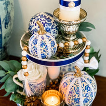 Load image into Gallery viewer, Dutch Blue Pumpkin Decoration - A Bauble Affair
