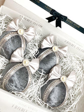 Load image into Gallery viewer, Grey Baubles - Set Of 4 - A Bauble Affair
