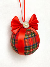 Load image into Gallery viewer, Tartan Red Baubles - A Bauble Affair
