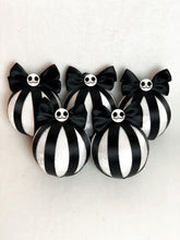 Load image into Gallery viewer, White &amp; Black Halloween Bauble - A Bauble Affair
