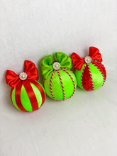 Load image into Gallery viewer, Red &amp; Green Monster Baubles - A Bauble Affair
