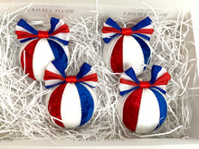 Load image into Gallery viewer, Union Jack Coronation Bauble Decorations - Set Of 4
