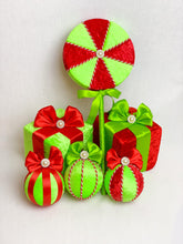 Load image into Gallery viewer, Red &amp; Green Monster Baubles - A Bauble Affair
