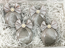 Load image into Gallery viewer, Silver Baubles - Set Of 4 - A Bauble Affair
