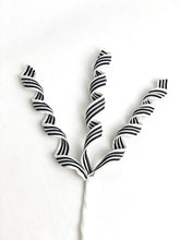 Load image into Gallery viewer, 16” Black &amp; White Striped Picks - A Bauble Affair
