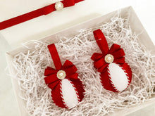 Load image into Gallery viewer, Candy Cane Baubles - Set Of 2 - A Bauble Affair
