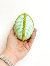 Load image into Gallery viewer, Windsor Eggs - Gingham Green 10cm
