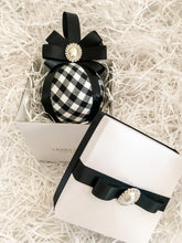 Load image into Gallery viewer, Festive Black &amp; White Gingham Bauble Gift Set - A Bauble Affair
