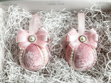 Load image into Gallery viewer, Duo Pearl &amp; Pastel Pink Decorations - A Bauble Affair
