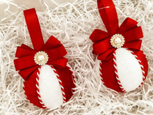 Load image into Gallery viewer, Candy Cane Baubles - Set Of 2 - A Bauble Affair
