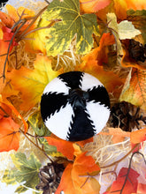 Load image into Gallery viewer, Black &amp; White Pumpkin Decoration - A Bauble Affair
