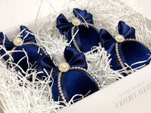 Load image into Gallery viewer, Navy Blue Baubles - Set Of 4 - A Bauble Affair
