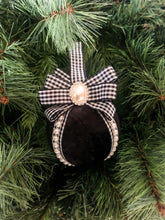 Load image into Gallery viewer, Black &amp; White Gingham Baubles - A Bauble Affair
