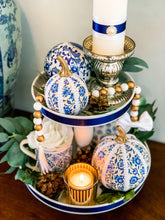 Load image into Gallery viewer, Dutch Blue Pumpkin Decoration - A Bauble Affair
