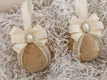 Load image into Gallery viewer, Champagne Gold Baubles - Set Of 2 - A Bauble Affair
