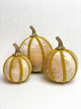 Load image into Gallery viewer, Champagne Pumpkin Decoration - A Bauble Affair
