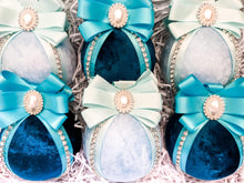 Load image into Gallery viewer, Turquoise &amp; Pastel Blue Baubles - Set Of 6 - A Bauble Affair
