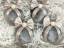 Load image into Gallery viewer, Grey Baubles - Set Of 4 - A Bauble Affair
