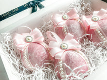 Load image into Gallery viewer, Pearl &amp; Pastel Pink Decorations - A Bauble Affair
