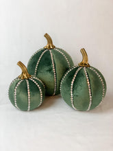 Load image into Gallery viewer, Sage Green Pumpkin Decoration - A Bauble Affair
