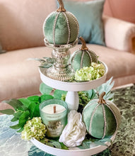 Load image into Gallery viewer, Sage Green Pumpkin Decoration - A Bauble Affair
