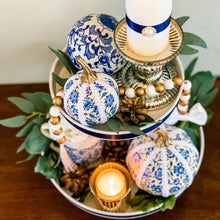 Load image into Gallery viewer, Dutch Blue Pumpkin Decoration - A Bauble Affair
