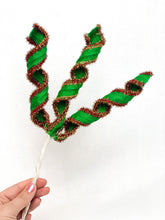 Load image into Gallery viewer, 16” Green &amp; Red Tinsel Picks - A Bauble Affair
