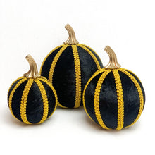 Load image into Gallery viewer, Black Pumpkin Decoration - A Bauble Affair
