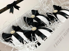 Load image into Gallery viewer, White &amp; Black Baubles - Set Of 4 - A Bauble Affair
