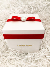 Load image into Gallery viewer, Candy Cane Red &amp; White Stripe Bauble Gift Set - A Bauble Affair
