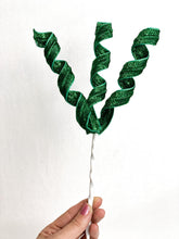 Load image into Gallery viewer, 16” Sparkly Emerald Green Picks - A Bauble Affair
