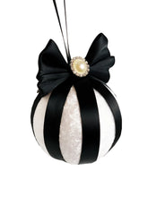 Load image into Gallery viewer, White &amp; Black Baubles - Set Of 4 - A Bauble Affair
