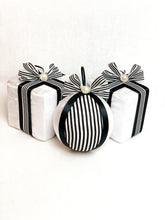 Load image into Gallery viewer, Pinstripe White Baubles - A Bauble Affair
