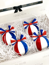 Load image into Gallery viewer, Union Jack Coronation Bauble Decorations - Set Of 4
