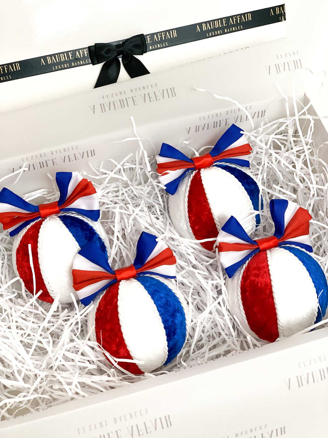 Union Jack Coronation Bauble Decorations - Set Of 4