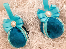 Load image into Gallery viewer, Turquoise Baubles - Set Of 2 - A Bauble Affair
