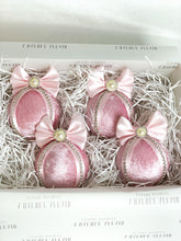 Load image into Gallery viewer, Pastel Pink Baubles - Set Of 4 - A Bauble Affair
