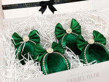 Load image into Gallery viewer, Emerald Green Baubles - Set Of 4 - A Bauble Affair
